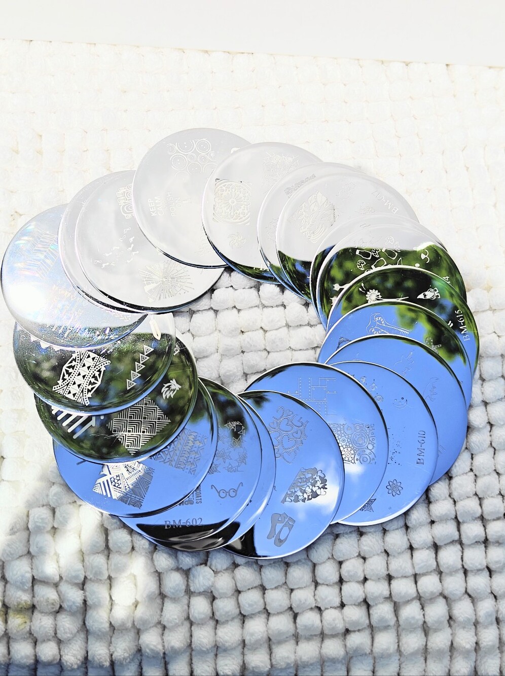 20 PEICE NAIL STAMPING PLATE SET